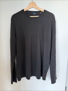 Patrick Assaraf Black Long-Sleeve Shirt - Men's